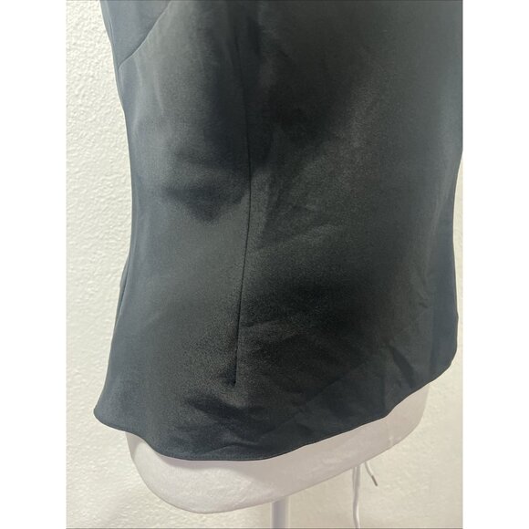 Ann Taylor Blouse 4 Spaghetti Strap Black 100% Silk Y2K - Picture 8 of 16
